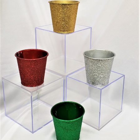 Glitter Metal Tins