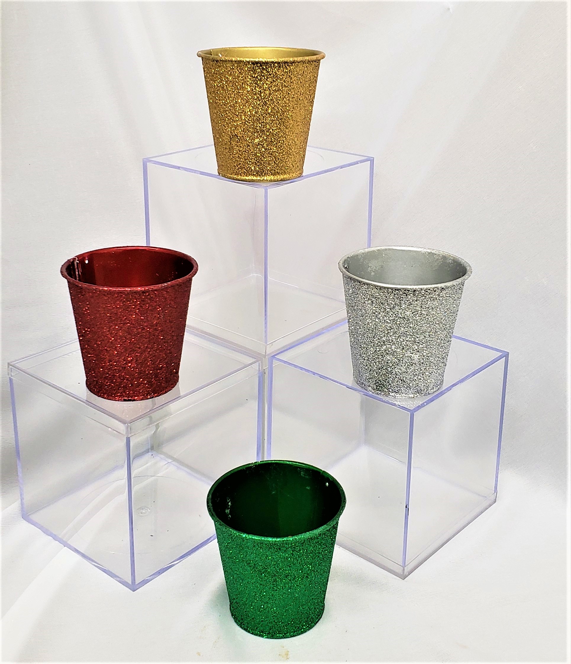 Glitter Metal Tins