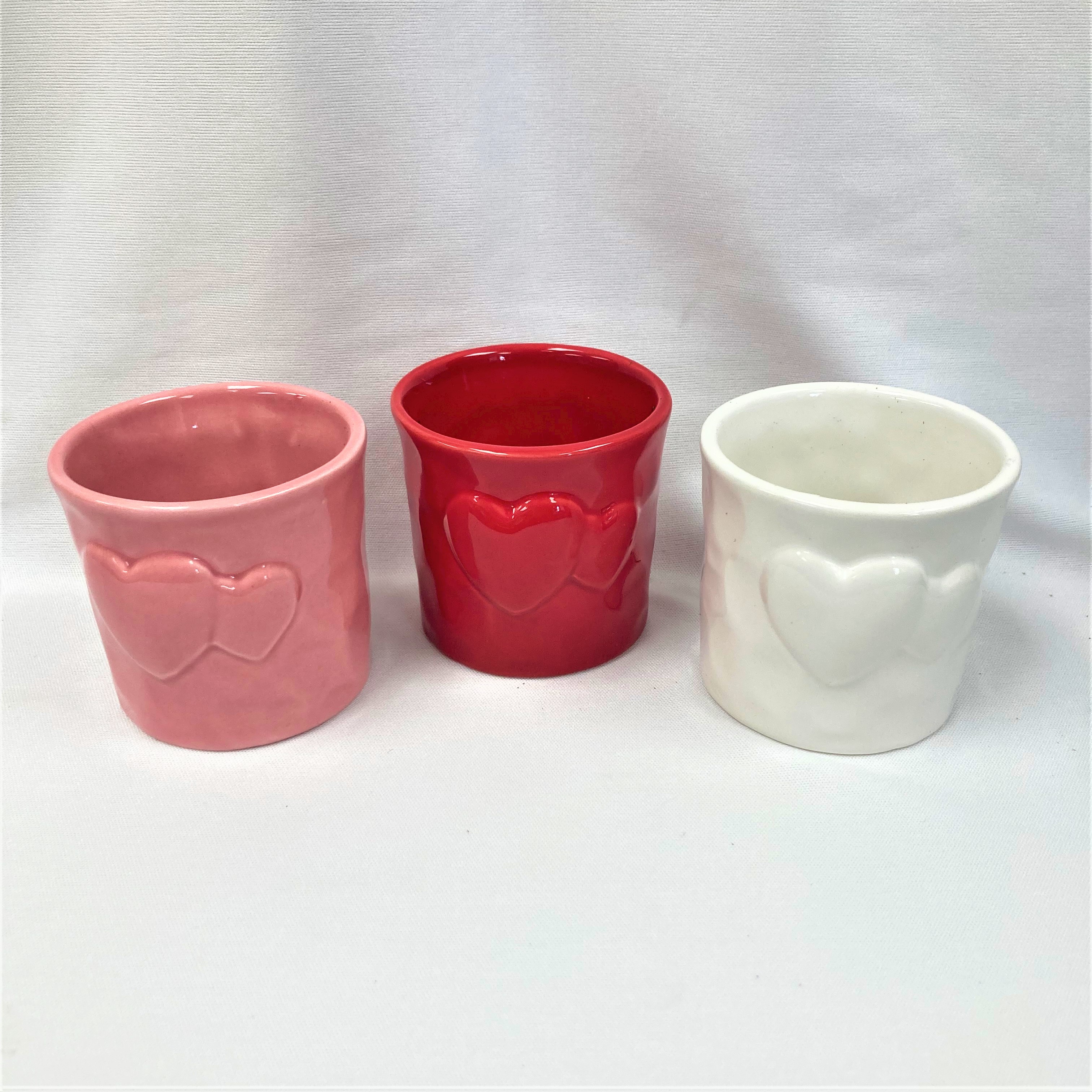 Embossed Heart Ceramic